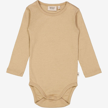 Wheat Main  Langærmet Rib Body Underwear/Bodies 3308 latte