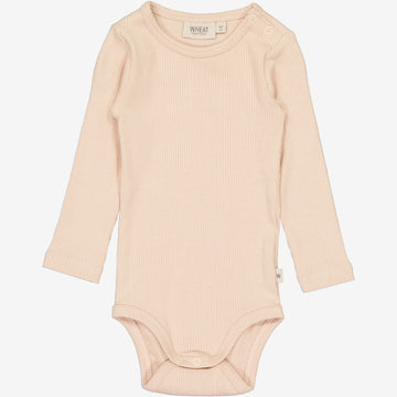 Wheat Main  Langærmet Rib Body Underwear/Bodies 2032 rose dust
