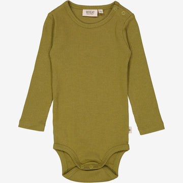 Wheat Main  Langærmet Rib Body Underwear/Bodies 5061 frog