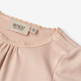 Wheat Main  Langærmet Rib Body Lotta | Baby Underwear/Bodies 2032 rose dust