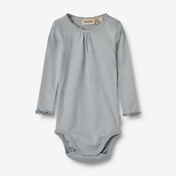 Wheat Main Langærmet Rib Body Lotta Underwear/Bodies 1528 cloudy sky