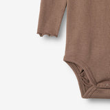 Wheat Main Langærmet Rib Body Regitze Body 9573 toffee brown
