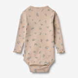 Wheat Main Langærmet Rib Body Regitze Underwear/Bodies 9573 warm sand flowers