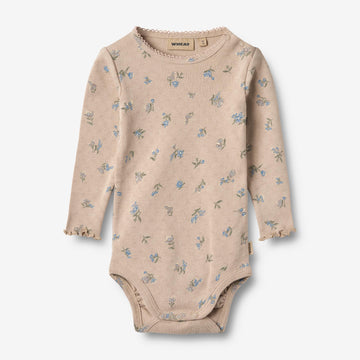 Wheat Main Langærmet Rib Body Regitze Underwear/Bodies 9573 warm sand flowers