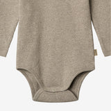 Wheat Main Langærmet Rib Body Spencer Body 0072 gravel melange