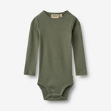 Wheat Main Langærmet Rib Body Spencer Body 9690 thyme