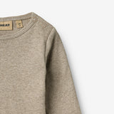 Wheat Main Langærmet Rib Body Spencer Underwear/Bodies 0072 gravel melange
