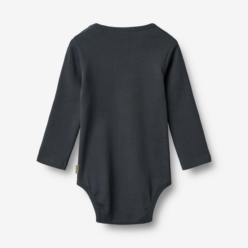 Wheat Main Langærmet Rib Body Spencer Underwear/Bodies 1432 navy