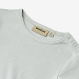 Wheat Main Langærmet Rib Body Spencer Underwear/Bodies 1560 soft blue