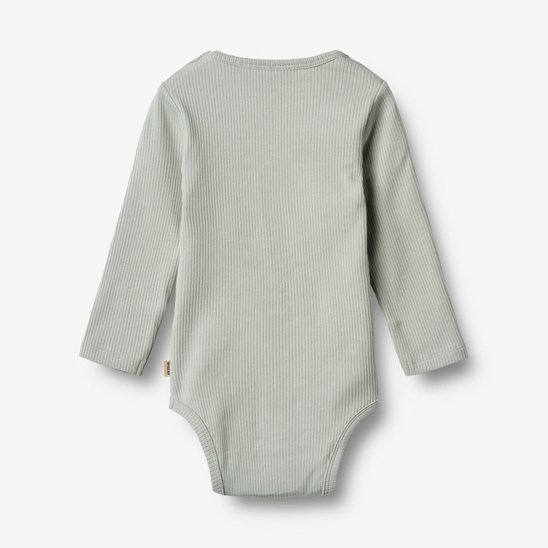 Wheat Main Langærmet Rib Body Spencer Underwear/Bodies 9436 rainy sky