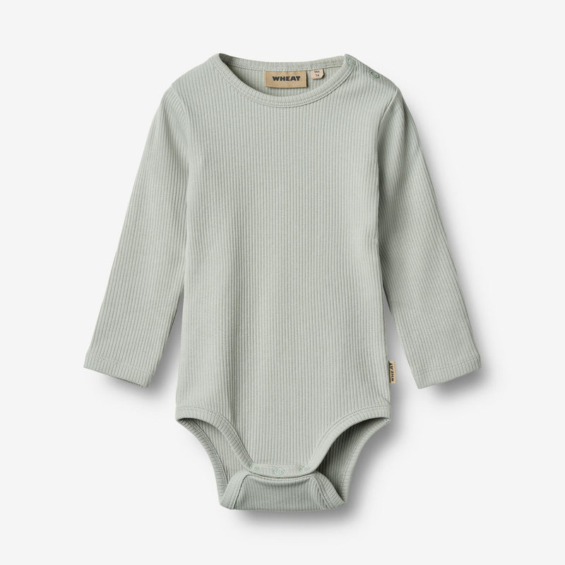 Wheat Main Langærmet Rib Body Spencer Underwear/Bodies 9436 rainy sky