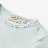 Wheat Main   Langærmet Rib Body Spencer Underwear/Bodies 4030 light blue