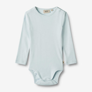 Wheat Main   Langærmet Rib Body Spencer Underwear/Bodies 4030 light blue