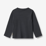 Wheat Main Langærmet Rib T-Shirt Milo Jersey Tops and T-Shirts 1432 navy