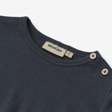 Wheat Main Langærmet Rib T-Shirt Milo T-Shirt 1432 navy