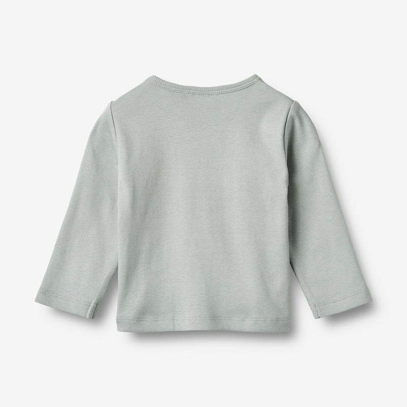 Wheat Main Langærmet Rib T-Shirt Milo T-Shirt 9567 soft rain