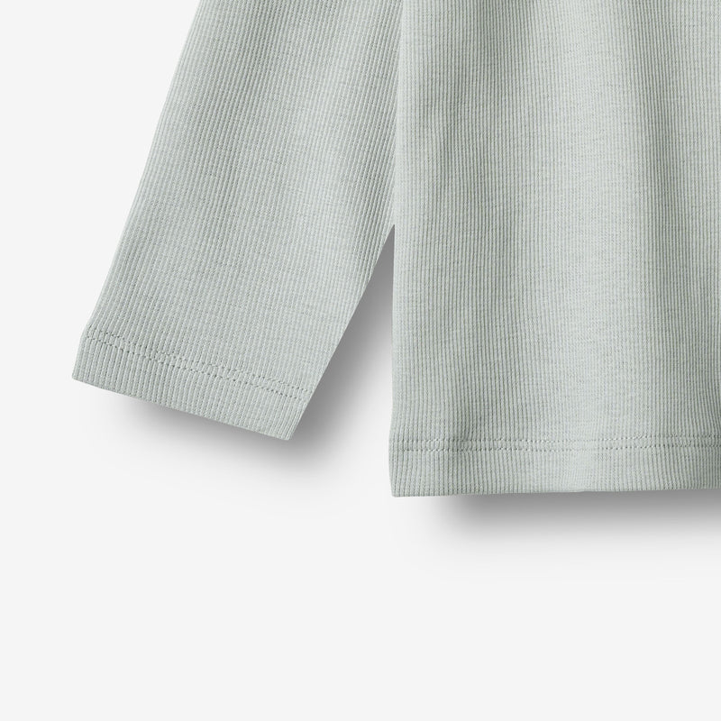 Wheat Main Langærmet Rib T-Shirt Milo T-Shirt 9567 soft rain