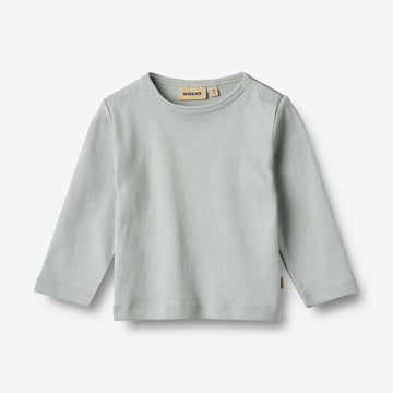 Wheat Main Langærmet Rib T-Shirt Milo T-Shirt 9567 soft rain
