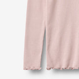 Wheat Main Langærmet Rib T-Shirt Reese T-Shirt 1354 soft lilac