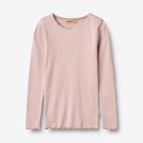 Wheat Main Langærmet Rib T-Shirt Reese T-Shirt 1354 soft lilac