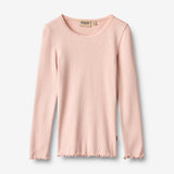 Wheat Main Langærmet Rib T-Shirt Reese T-Shirt 2317 dim rose
