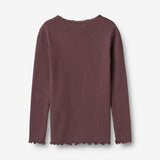 Wheat Main Langærmet Rib T-Shirt Reese T-Shirt 3030 fudge