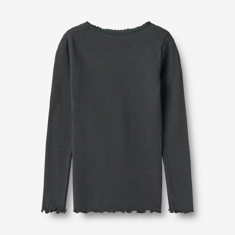 Wheat Main Langærmet Rib T-Shirt Reese T-Shirt 9561 night