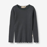 Wheat Main Langærmet Rib T-Shirt Reese T-Shirt 9561 night
