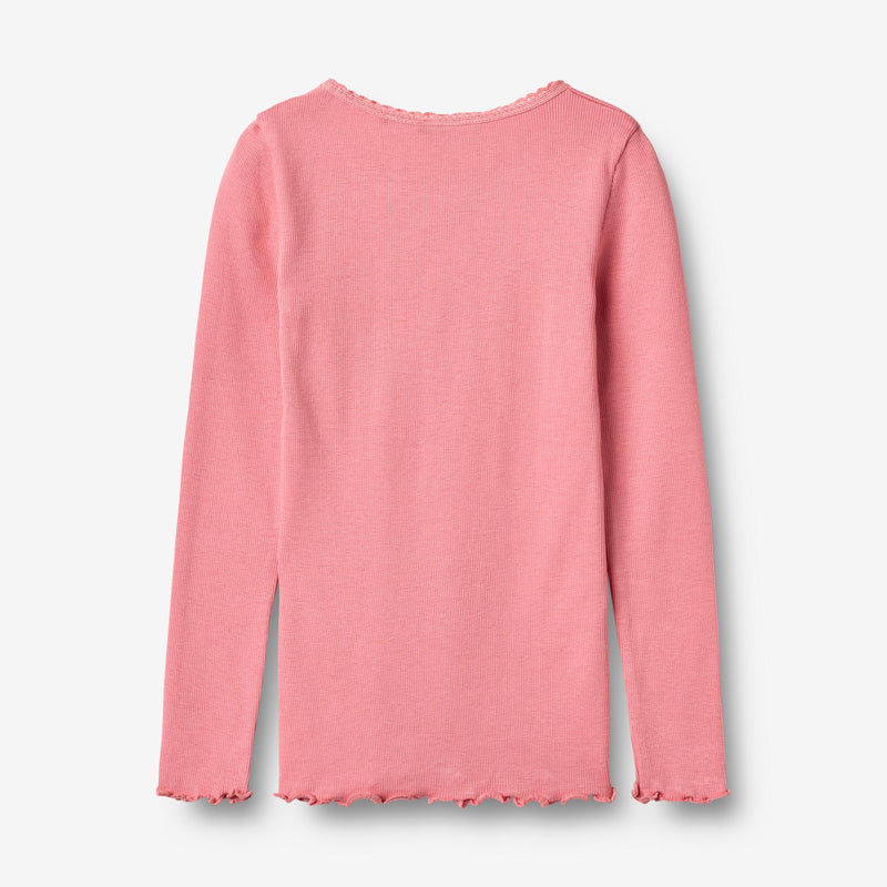 Wheat Main Langærmet Rib T-Shirt Reese T-Shirt 9568 soft pink