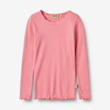 Wheat Main Langærmet Rib T-Shirt Reese T-Shirt 9568 soft pink