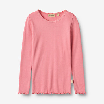 Wheat Main Langærmet Rib T-Shirt Reese T-Shirt 9568 soft pink