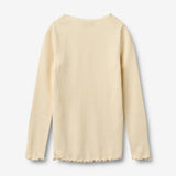 Wheat Main Langærmet Rib T-Shirt Reese T-Shirt 9631 barely apricot