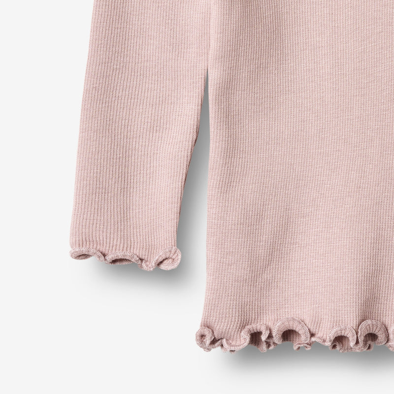 Wheat Main Langærmet Rib T-Shirt Reese T-Shirt 1354 soft lilac
