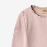 Wheat Main Langærmet Rib T-Shirt Reese T-Shirt 1354 soft lilac