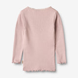 Wheat Main Langærmet Rib T-Shirt Reese T-Shirt 1354 soft lilac
