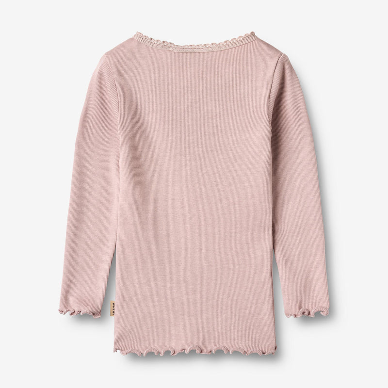 Wheat Main Langærmet Rib T-Shirt Reese T-Shirt 1354 soft lilac