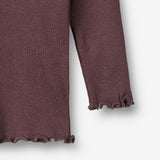 Wheat Main Langærmet Rib T-Shirt Reese T-Shirt 3030 fudge