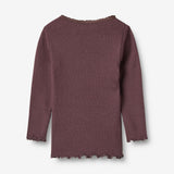 Wheat Main Langærmet Rib T-Shirt Reese T-Shirt 3030 fudge