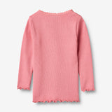 Wheat Main Langærmet Rib T-Shirt Reese T-Shirt 9568 soft pink
