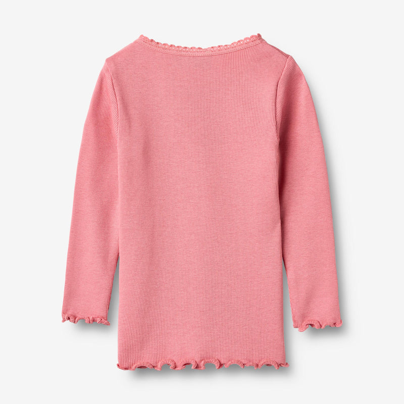 Wheat Main Langærmet Rib T-Shirt Reese T-Shirt 9568 soft pink