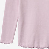 Wheat Main Langærmet Rib T-shirt Ida T-Shirt 1346 lavender