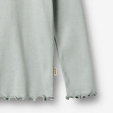 Wheat Main Langærmet Rib T-shirt Ida T-Shirt 9567 soft rain