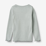 Wheat Main Langærmet Rib T-shirt Ida T-Shirt 9567 soft rain