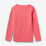 Wheat Main Langærmet Rib T-shirt Ida T-Shirt 9668 watermelon