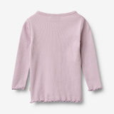 Wheat Main Langærmet Rib T-shirt Ida T-Shirt 1346 lavender