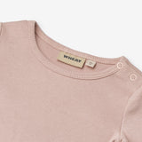 Wheat Main Langærmet Rib T-shirt Ida T-Shirt 2487 rose powder