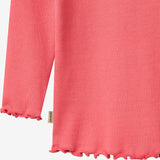 Wheat Main Langærmet Rib T-shirt Ida T-Shirt 9668 watermelon