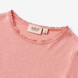Wheat Main   Langærmet Rib T-shirt Reese Jersey Tops and T-Shirts 2509 rosette