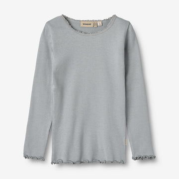 Wheat Main Langærmet Rib T-shirt Reese Jersey Tops and T-Shirts 1528 cloudy sky