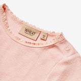 Wheat Main   Langærmet Rib T-shirt Reese Jersey Tops and T-Shirts 2281 rose ballet